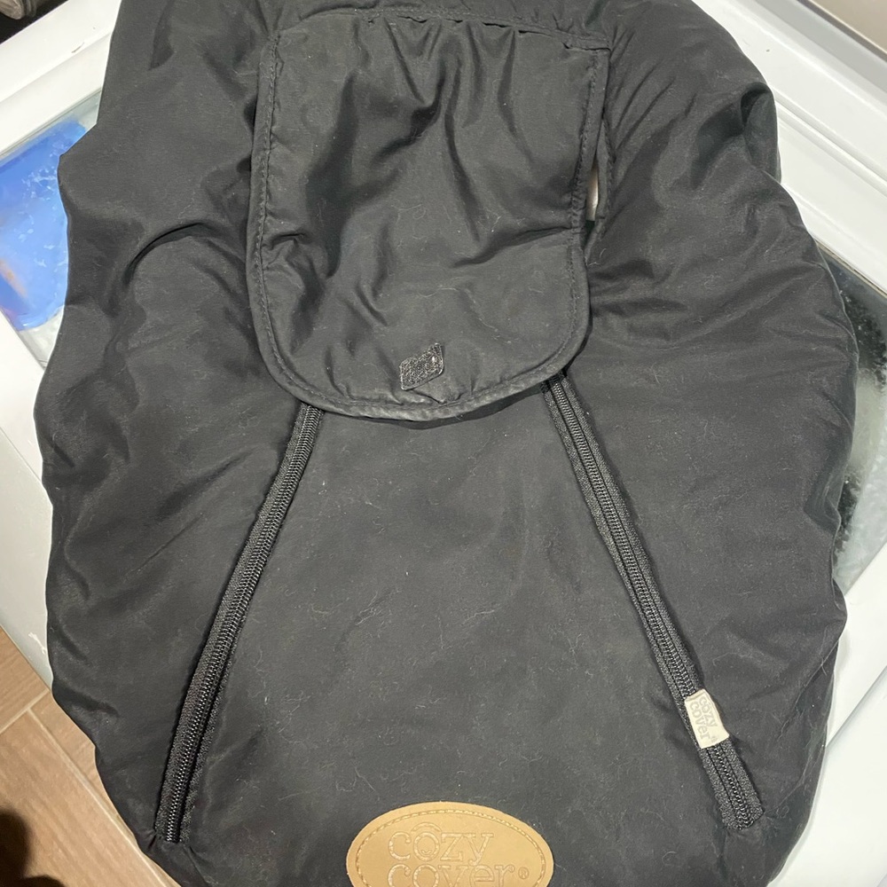 Cozy Cover Black Infant Carrier Cover